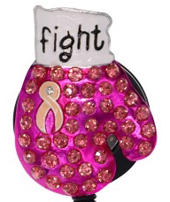 Fight Against Breast Cancer &#45; Dazzle Badge Reel-Cutieful