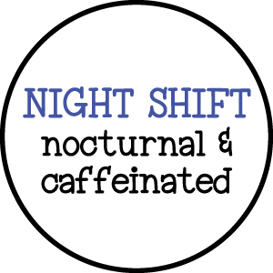 Night Shift Nocturnal & Caffeinated - Hiddles Retractable Badge Reel-Hiddles