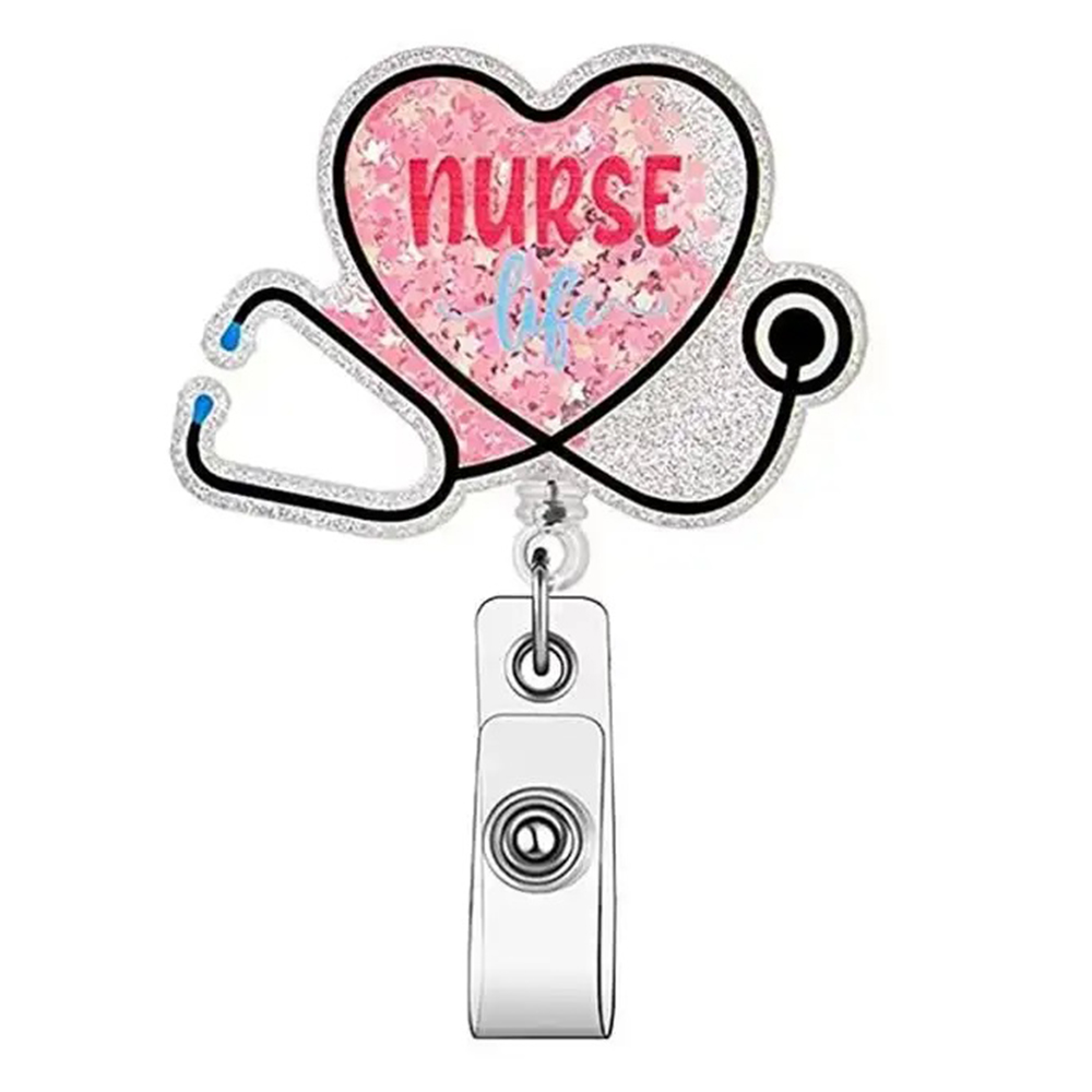 Nurse Heart - Cutieful Shaker Badge Reel-Cutieful