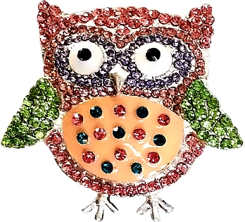 Owl &#45; Dazzle Badge Reel-Cutieful