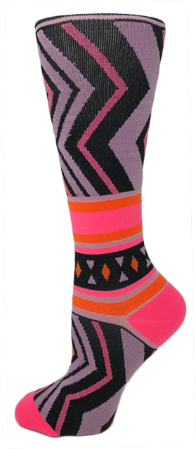 Buy Pink Chevron - Doctor's Choice 8-15 mmHg Knit Compression Socks ...