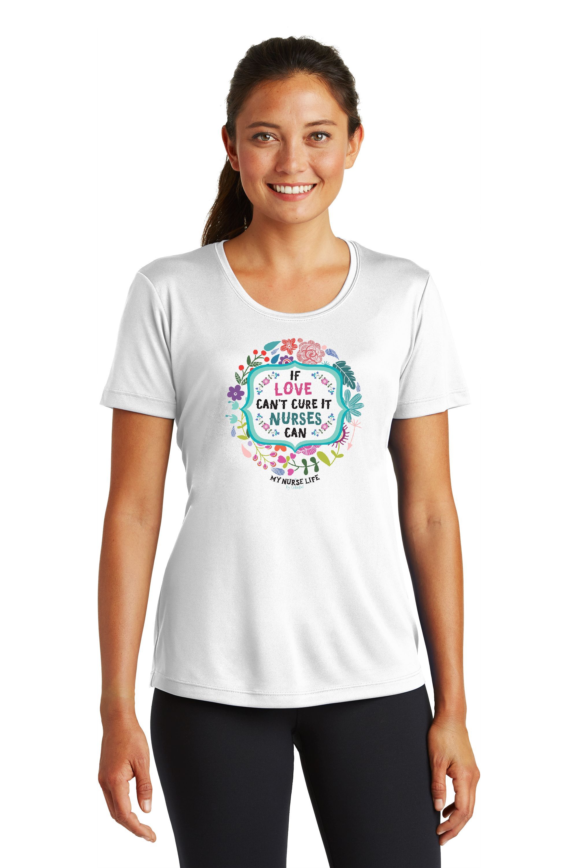 SHORT SLEEVE T&#45;SHIRT &#45; WHITE NURSES CAN-Cutieful