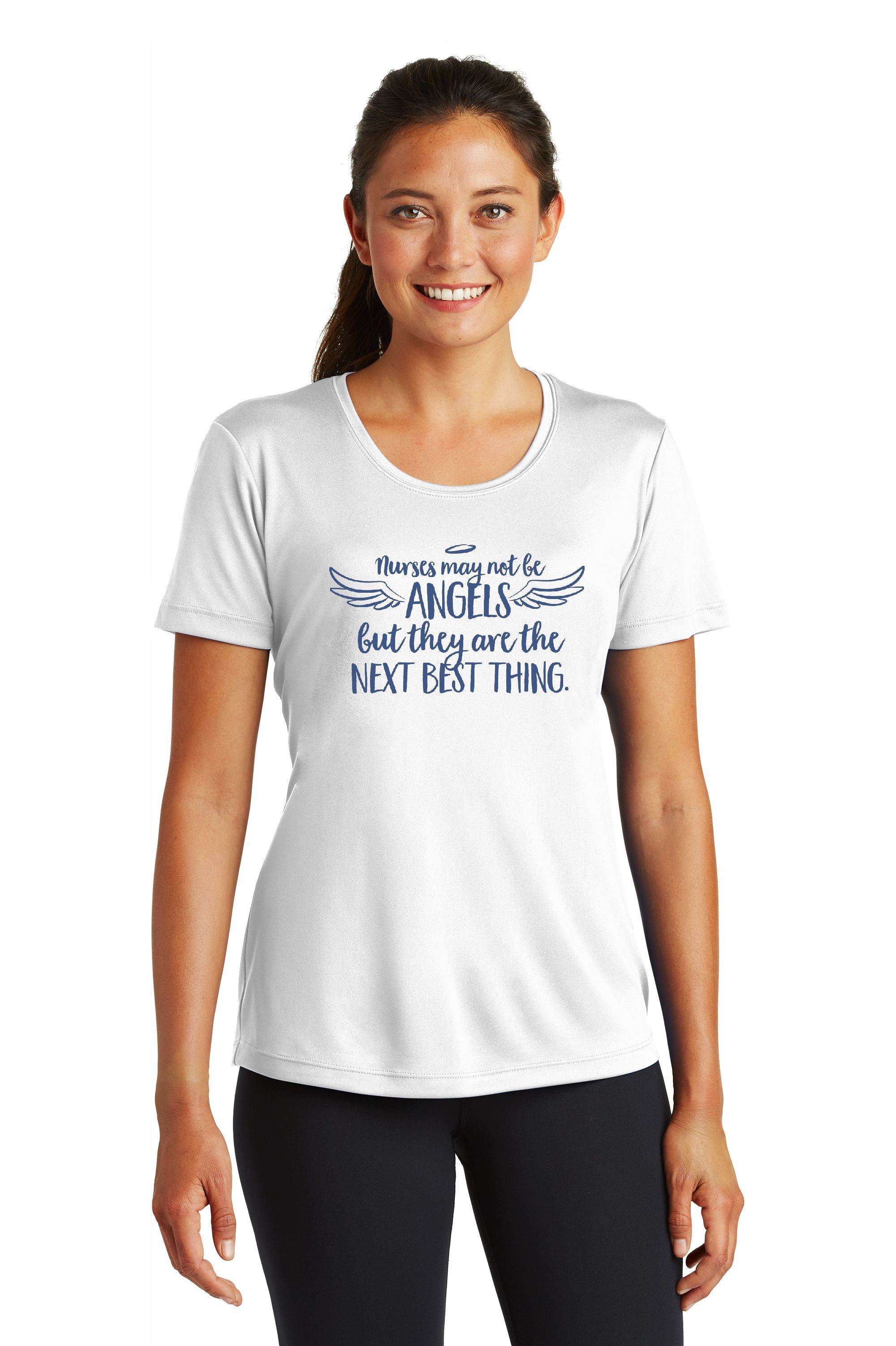 SHORT SLEEVE T&#45;SHIRT &#45; WHITE NURSE ANGELS-Cutieful