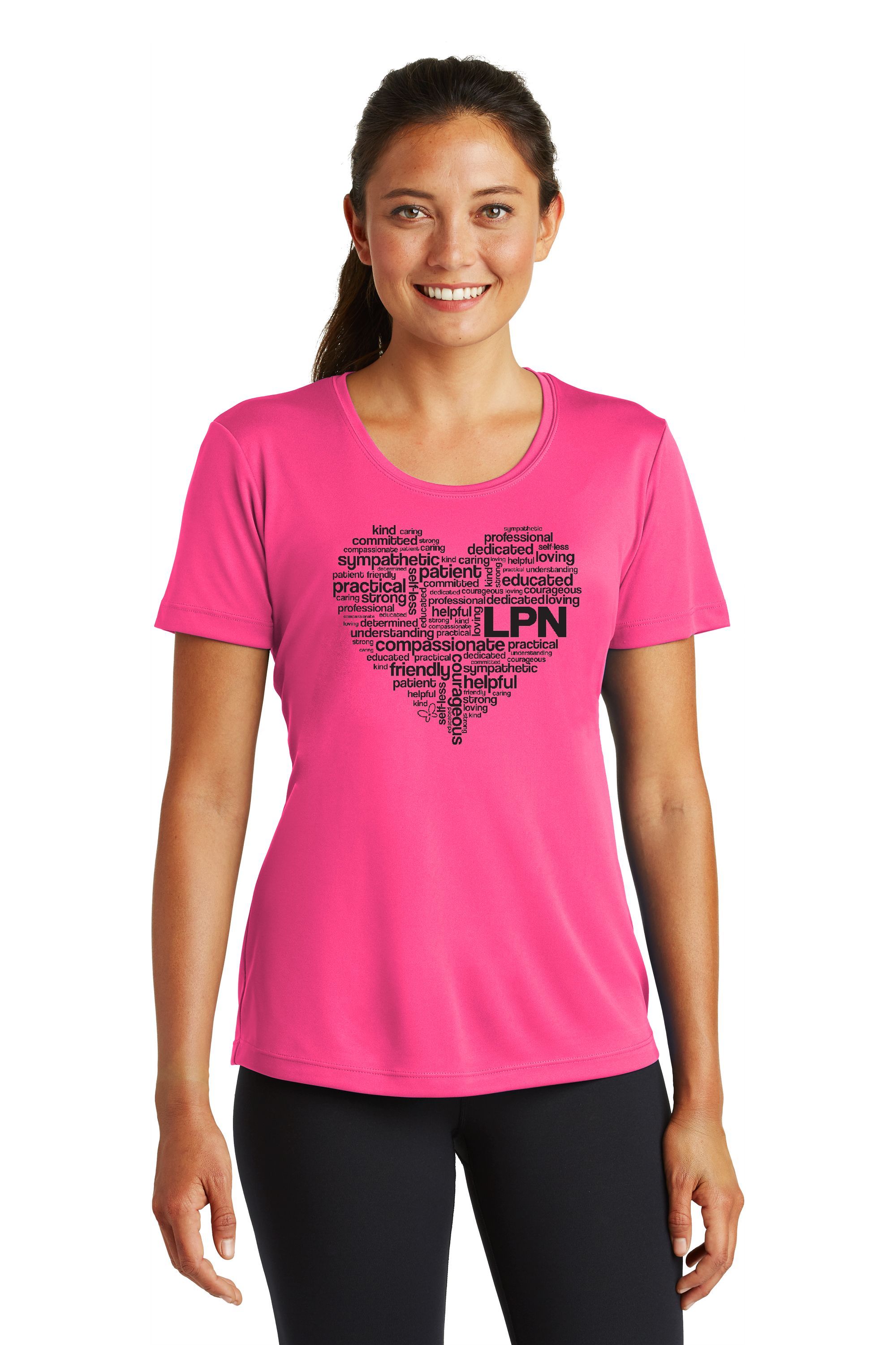 SHORT SLEEVE T-SHIRT - NEON PINK LPN HEART-Cutieful