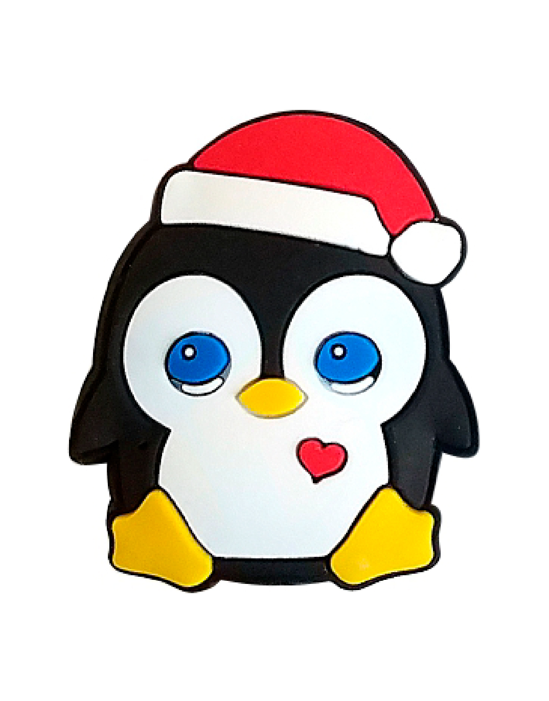 Christmas Penguin - Smart Charms 3D Rubber Badge Reel-Smart Charms