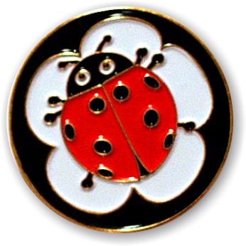Ladybug - Smart Charms Enamel ID Badge Reel-Smart Charms