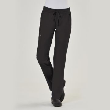 Ladies Semi-Tapered Pant with Yoga Style Waistband-IRG Edge