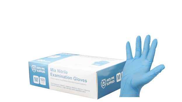 Blue Latex Vinyl Gloves Case of 1000-bordovabrand