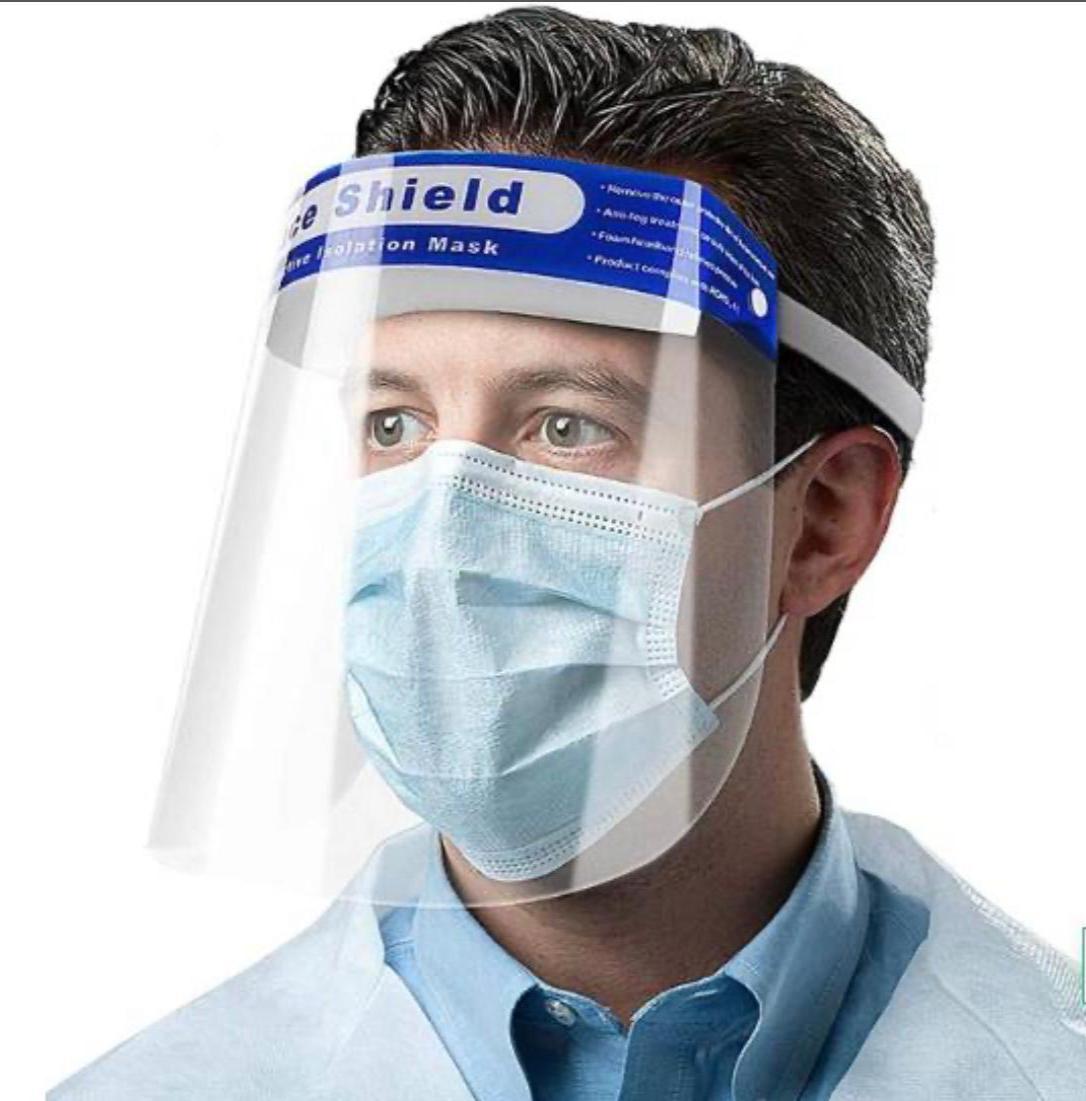 Face Shield Protective Isolation Mask - Case of 100-bordovabrand