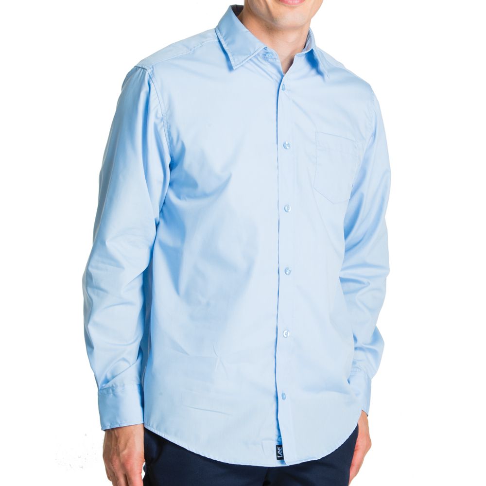 Lee Uniforms Young Men&#8216;s Long Sleeve Poplin Shirt-