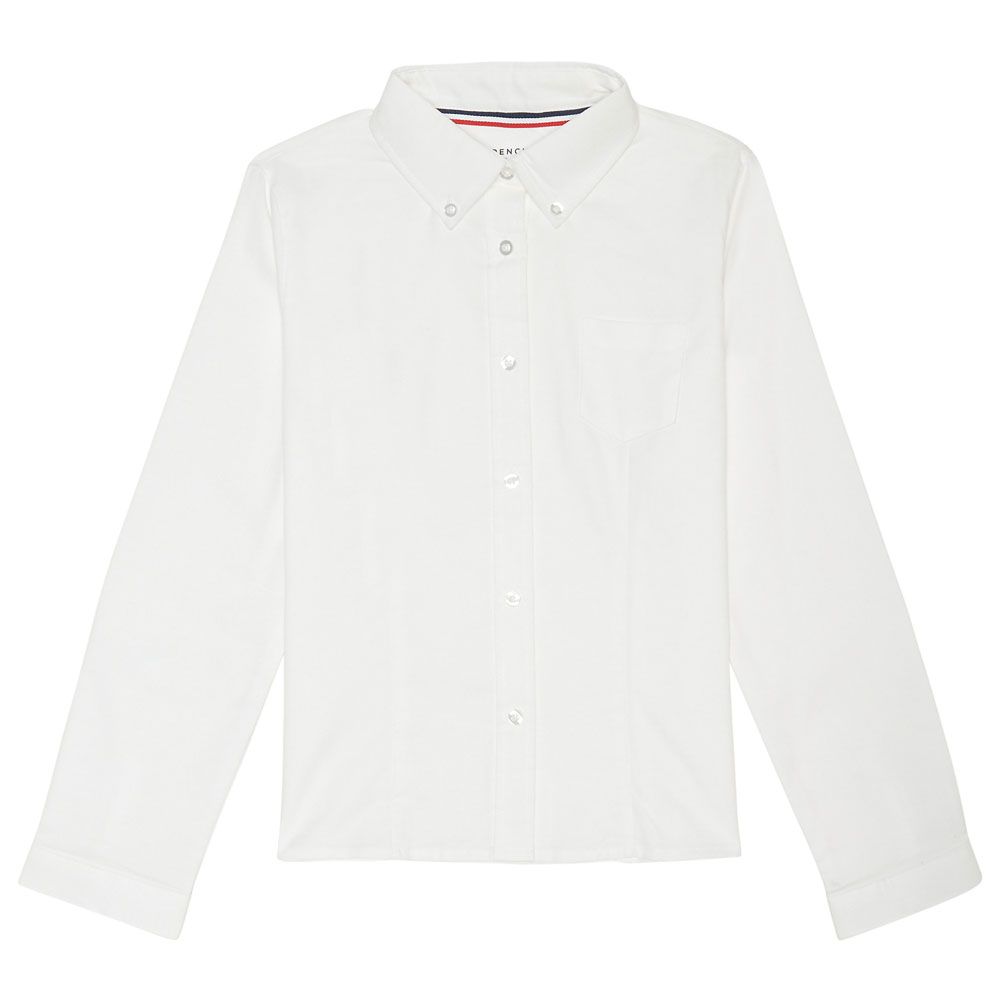 French Toast Girls&#8216; Long Sleeve Button Down Oxford-French Toast