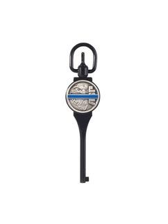 56316 Blue Line Guardian Logo Handcuff Keys G1, Black Chrome-