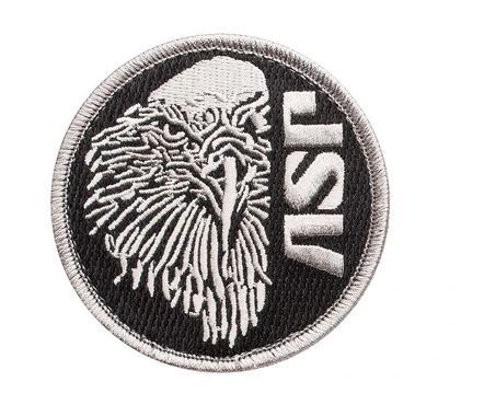 59143 ASP Eagle Silver Gray Patches (Iron-On)-ASP