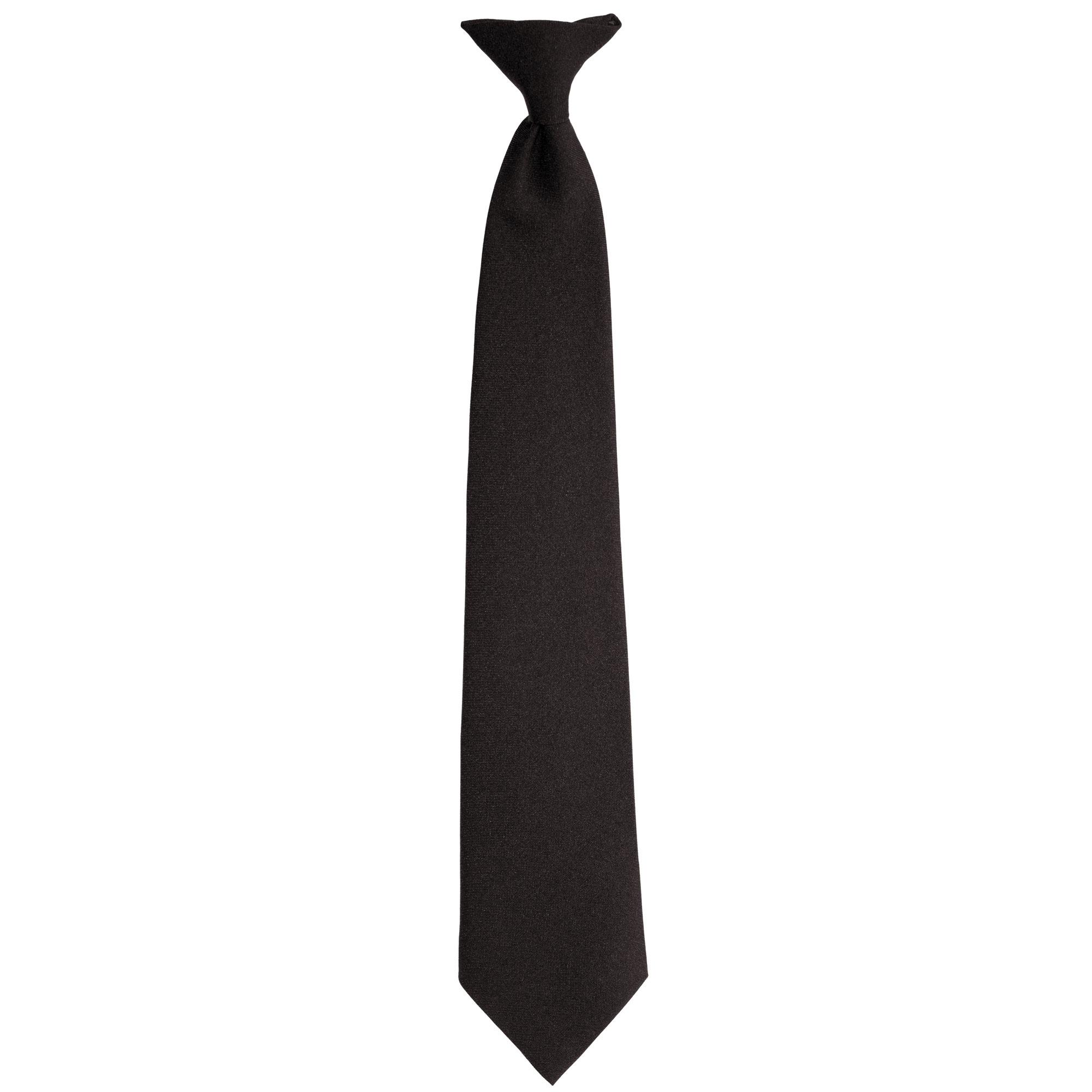 Clip On Tie, 100% Polyester-