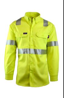 FR Uniform Shirts | Hi-Viz Class 2 | 7oz. 100% Cotton-LAPCO FR