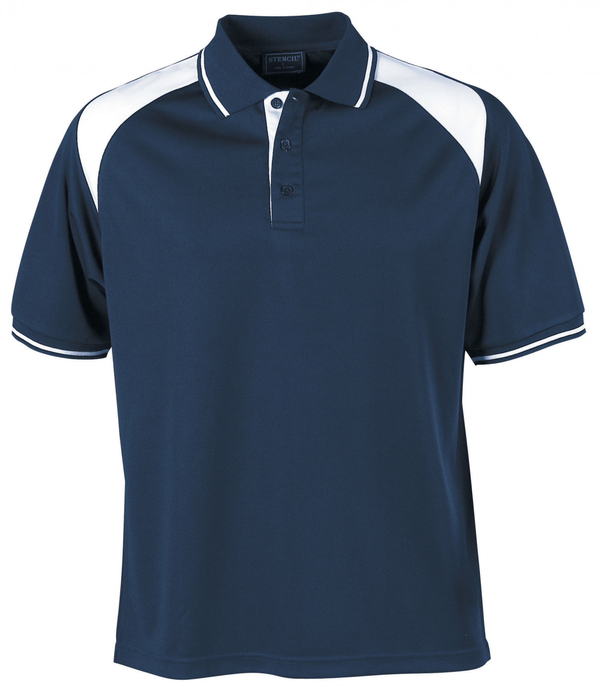 Stencil Club 1022 Mens SS Polos-Stencil 