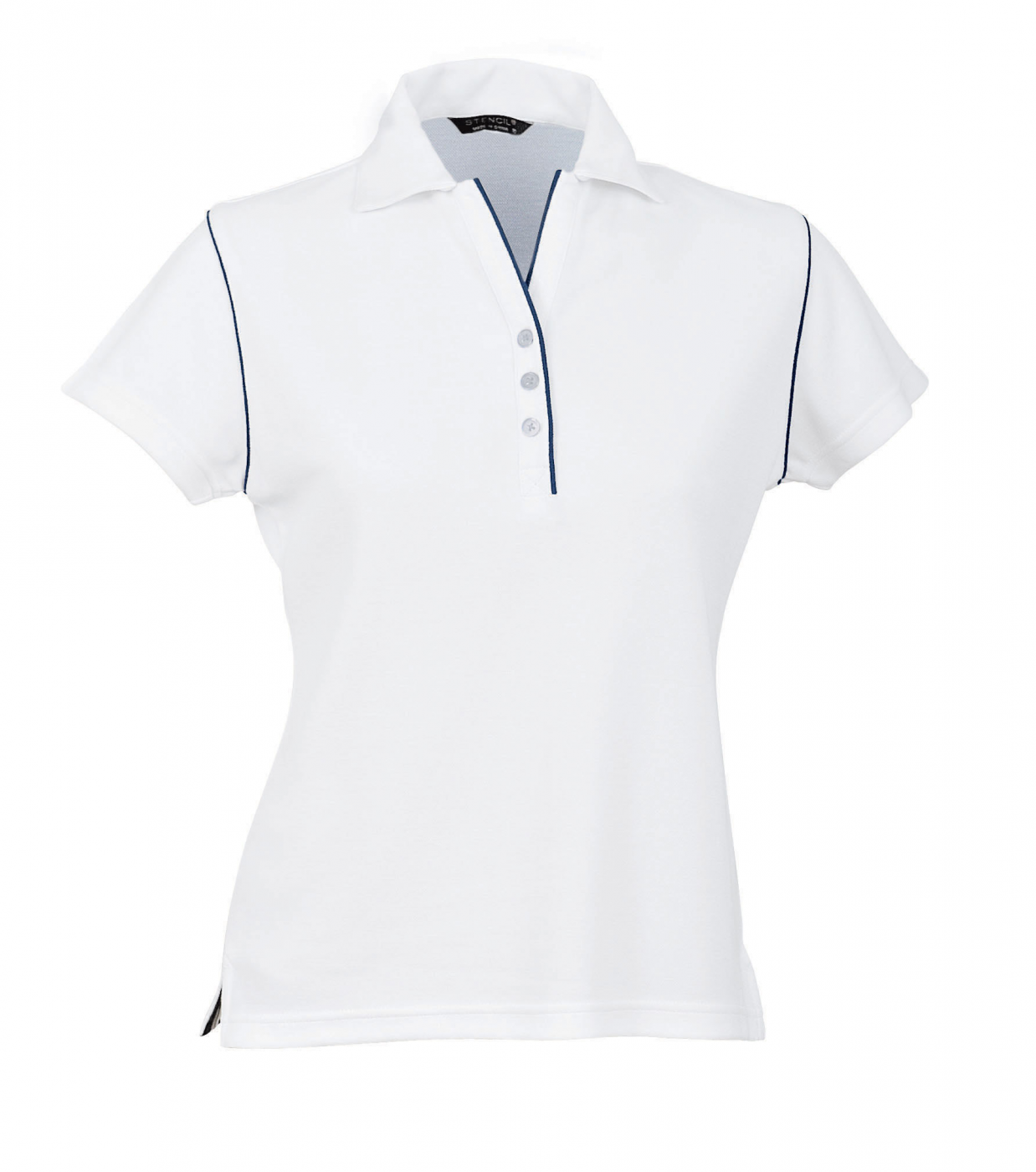 Stencil Bio-weave 1034 Ladies SS Polos-Stencil 