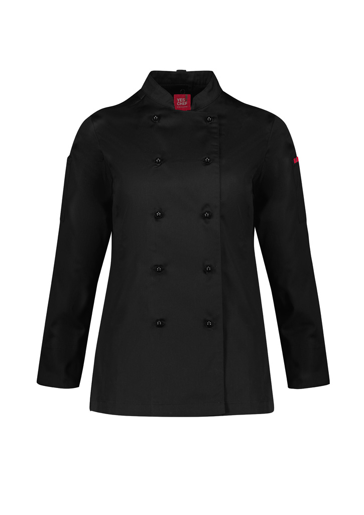 Biz Collection Womens Al Dente Long Sleeve Chef Jacket-Biz Collection