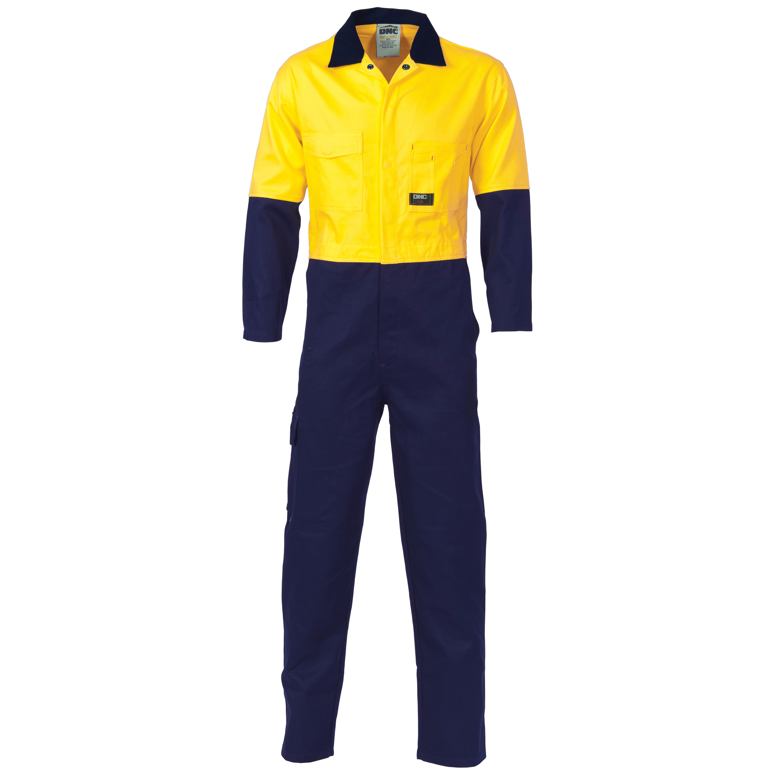 DNC HiVis Cool-Breeze 2-Tone LightWeight Cotton Coverall-DNC