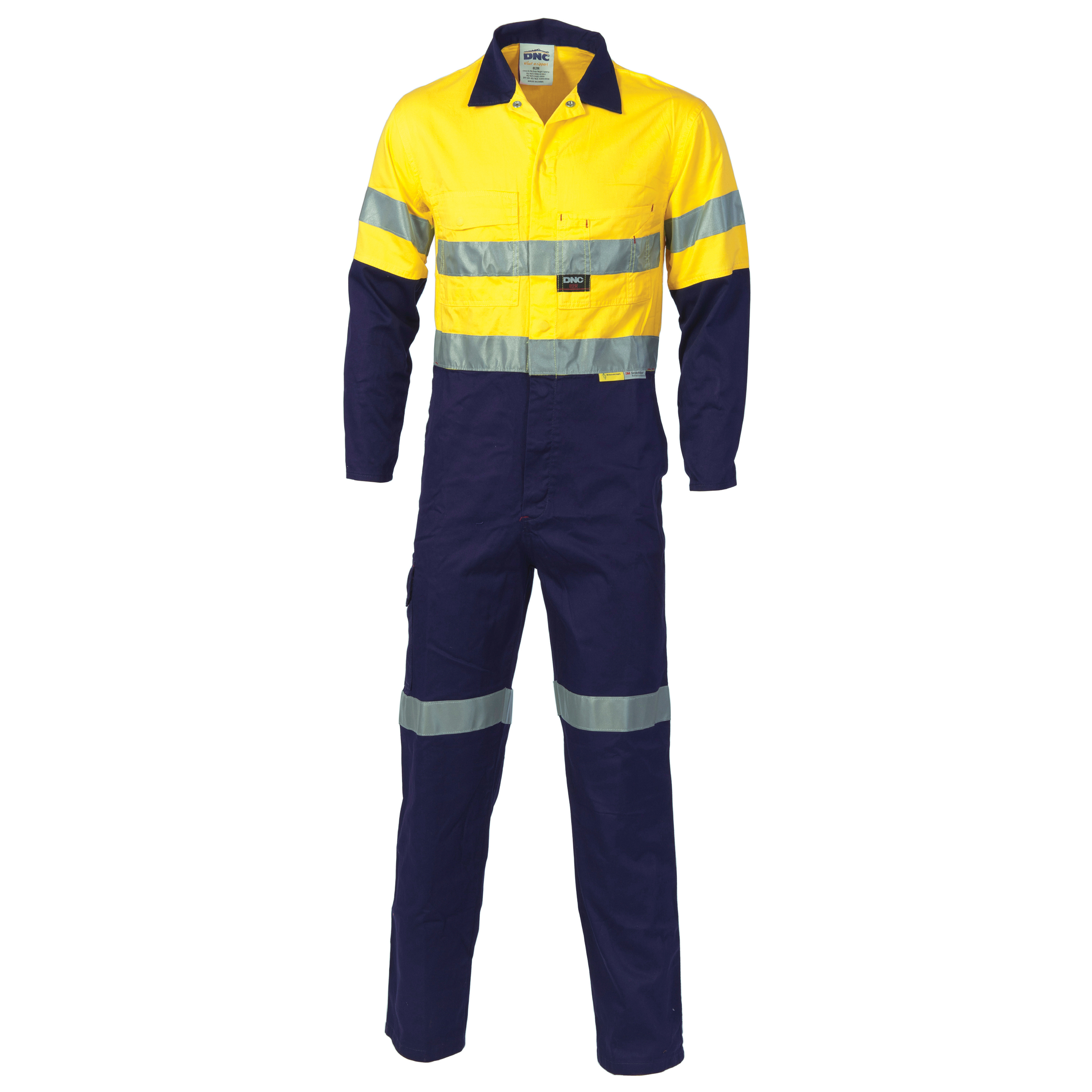 DNC HiVis Two Tone Cott on Coverall with 3M R-Tape-DNC
