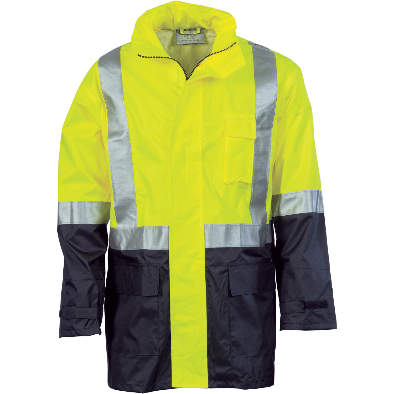 DNC HiVis Two Tone Light weight Rain Jacket with CSR R-Tape-