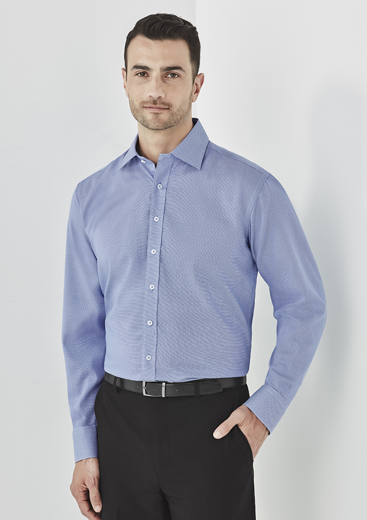 Biz Corporates Hudson Long Sleeve Business Shirt-Biz Corporates