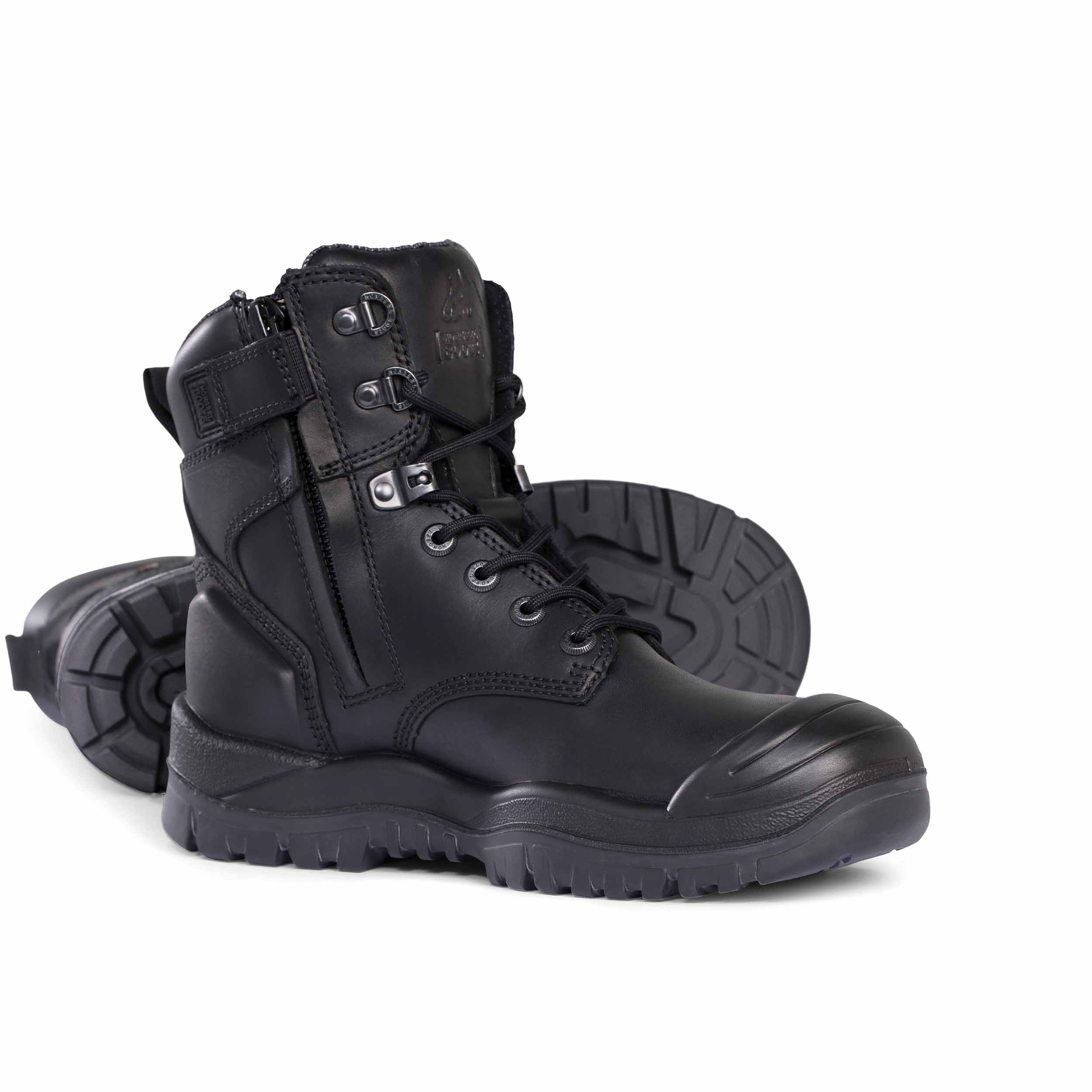 Mongrel Boots High Leg Zipsider Boot With Scuff Cap-Mongrel Boots