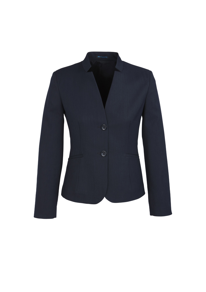 Biz Corporates Womens Cool Stretch Short Jacket with Reverse Lapel-Biz Corporates