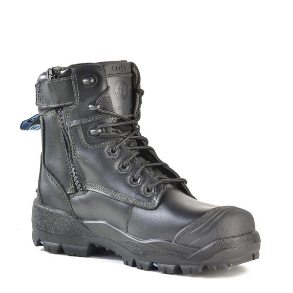 Bata Longreach Zip Ultra Black Boot-Bata Industrials Footwear