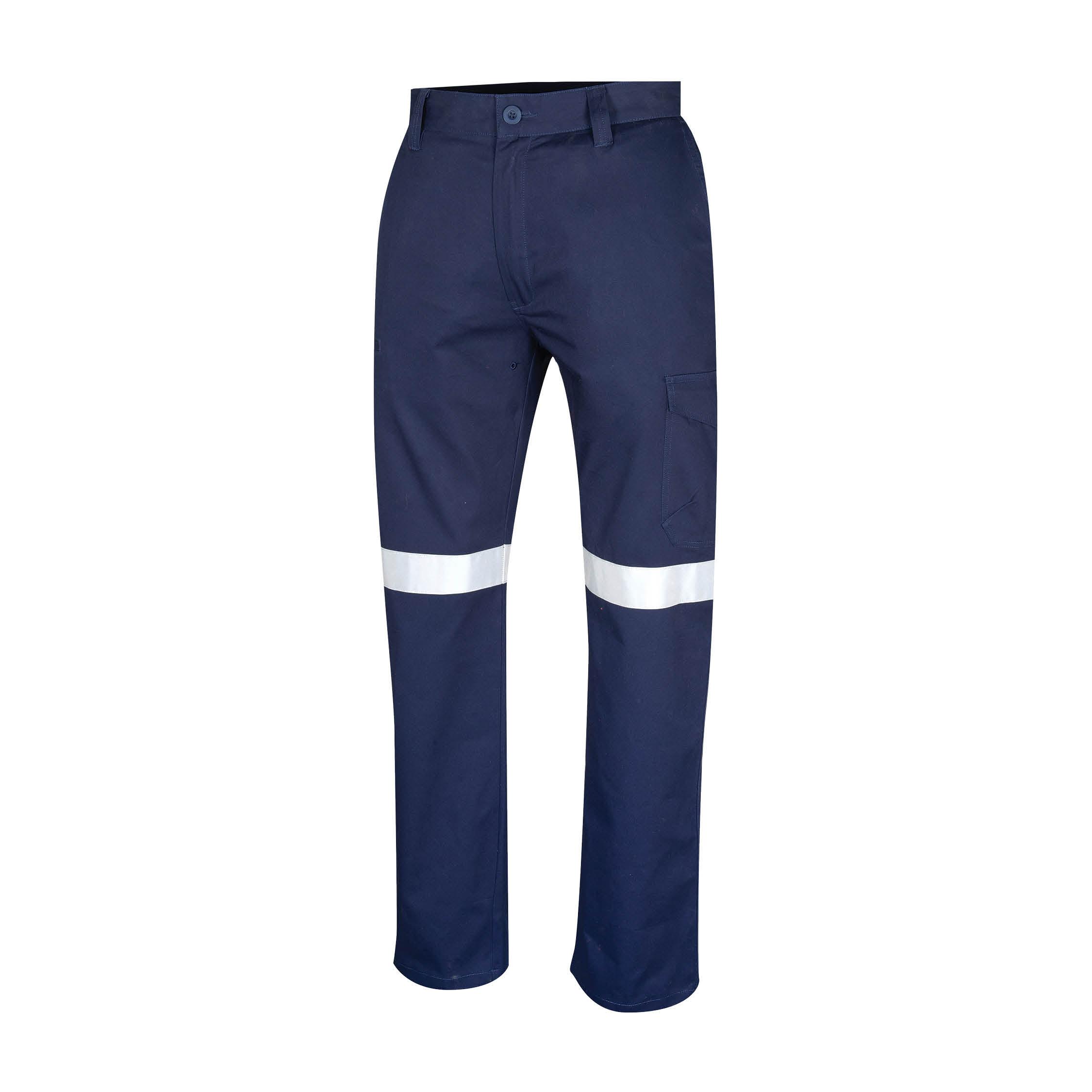 Tru Workwear Midweight Drill Trouser With Reflective Tape-