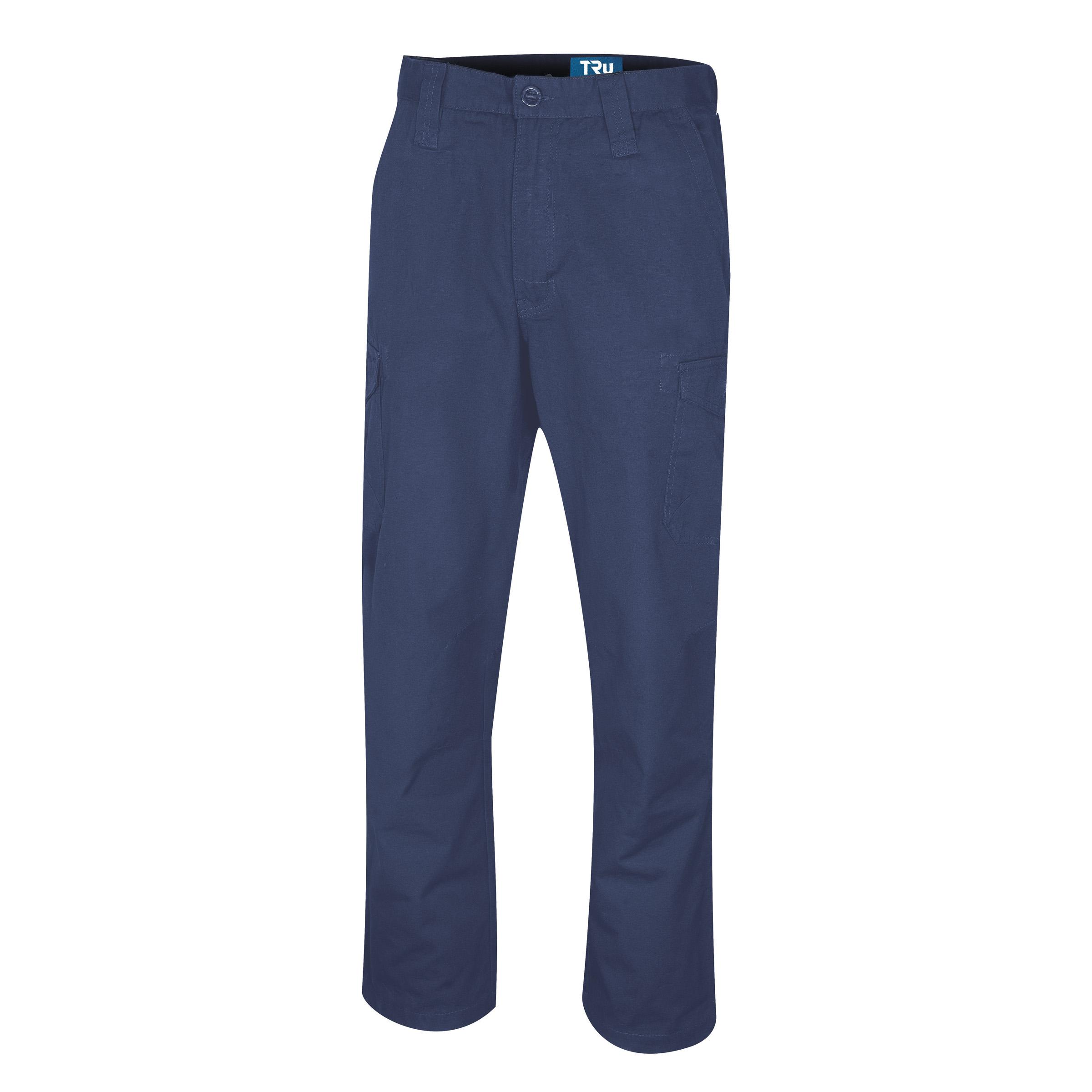 Tru Workwear Midweight Cotton Cargo Trousers-Tru Workwear