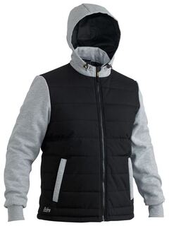 Flx & Move Contrast Puffer Fleece Hooded Jacket-