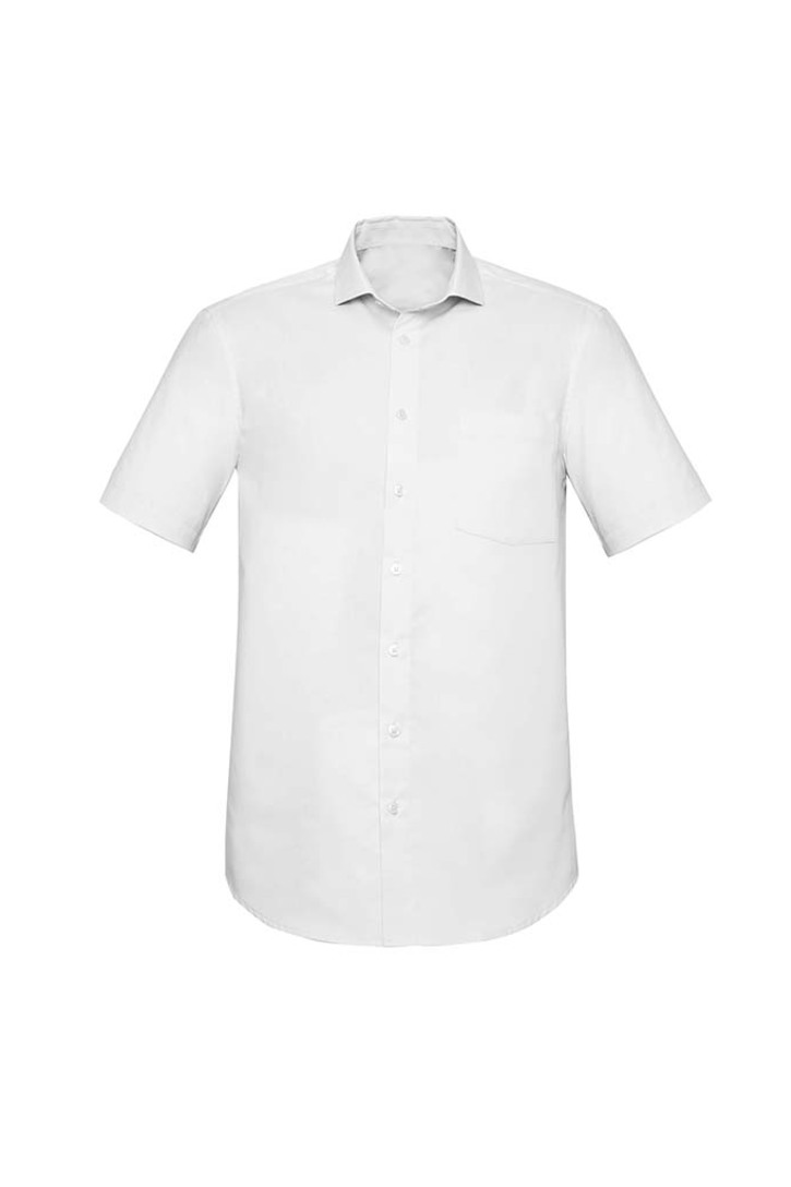 Biz Corporate Mens Charlie Classic Fit Short Sleeve Shirt-Biz Corporates