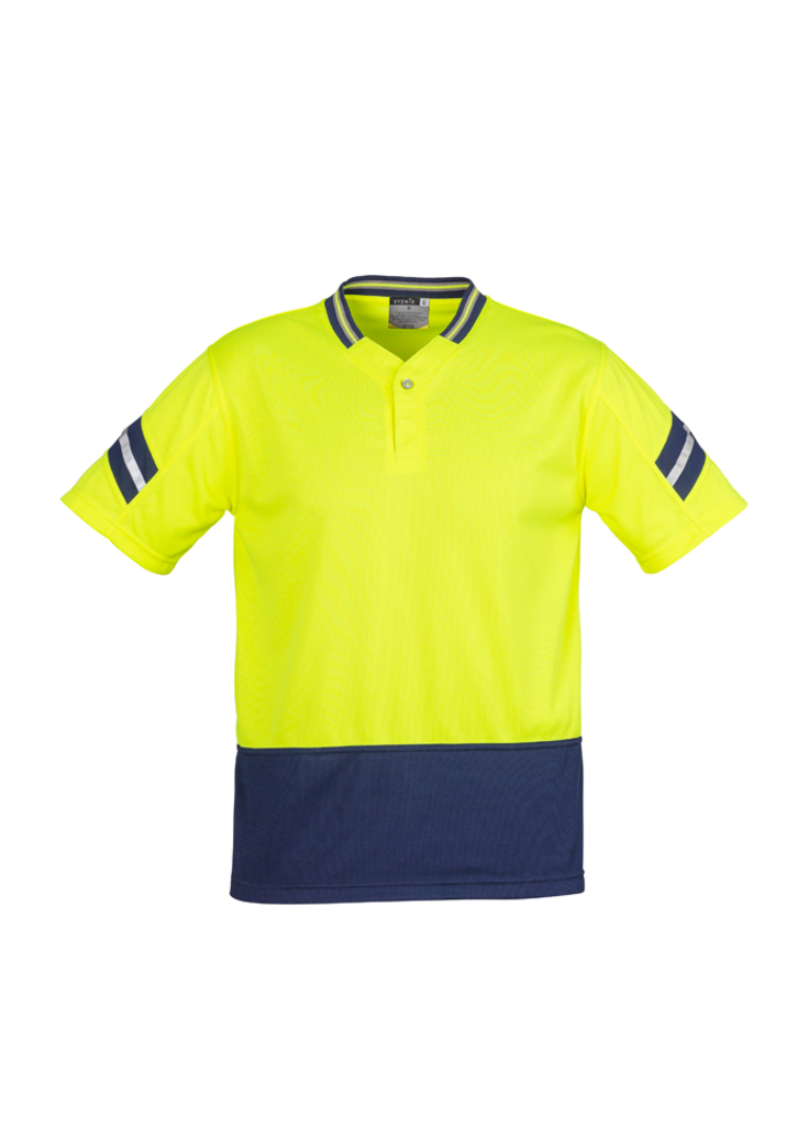 Syzmik Mens Hi Vis Astro Short Sleeve Polo-Syzmik