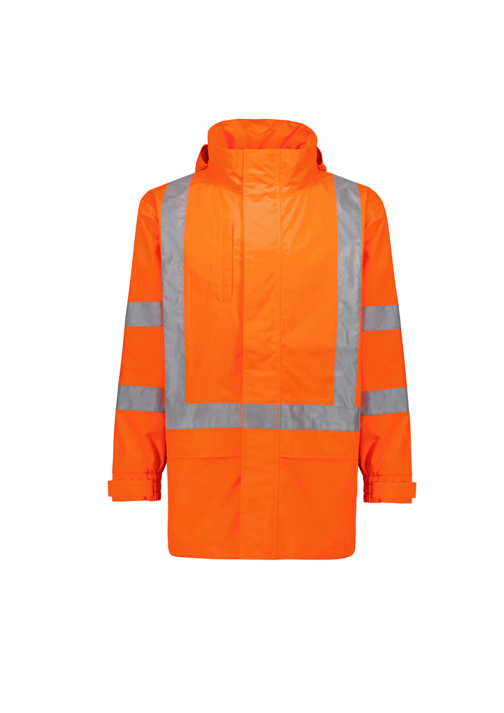 Mens Hi Vis X Back Ultralite Waterproof Jacket-Syzmik