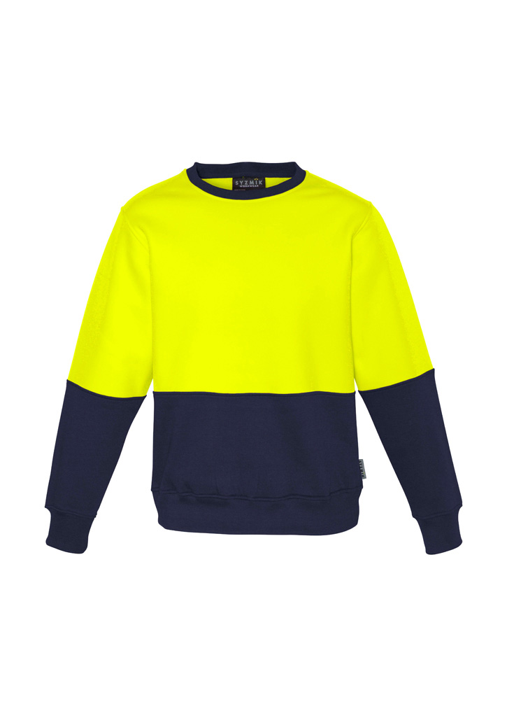 Syzmik Unisex Hi Vis Crew Sweatshirt-Syzmik