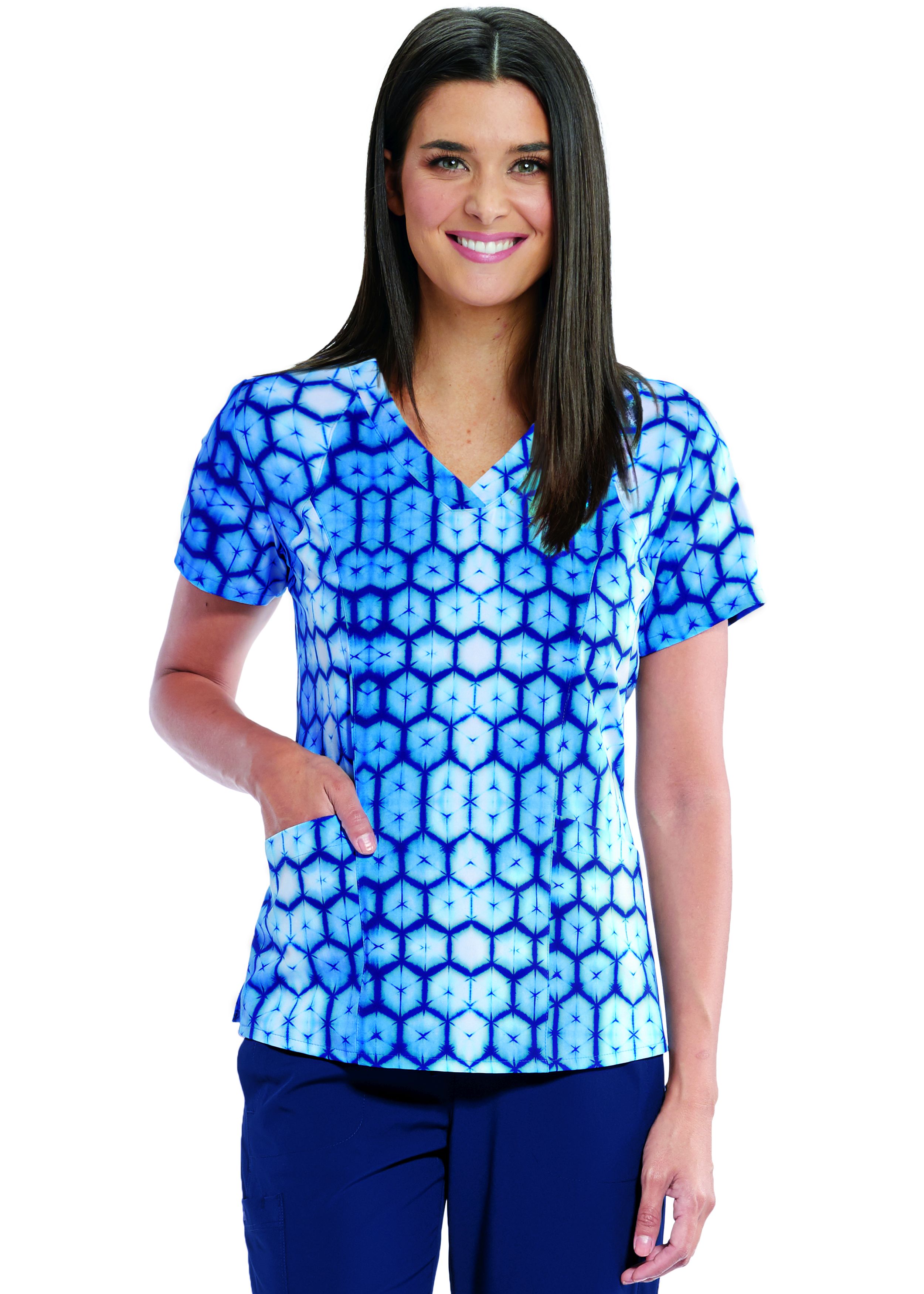 Buy Grey's Anatomy Barco One 5107 Print Scrub Top - Barco One Online at ...