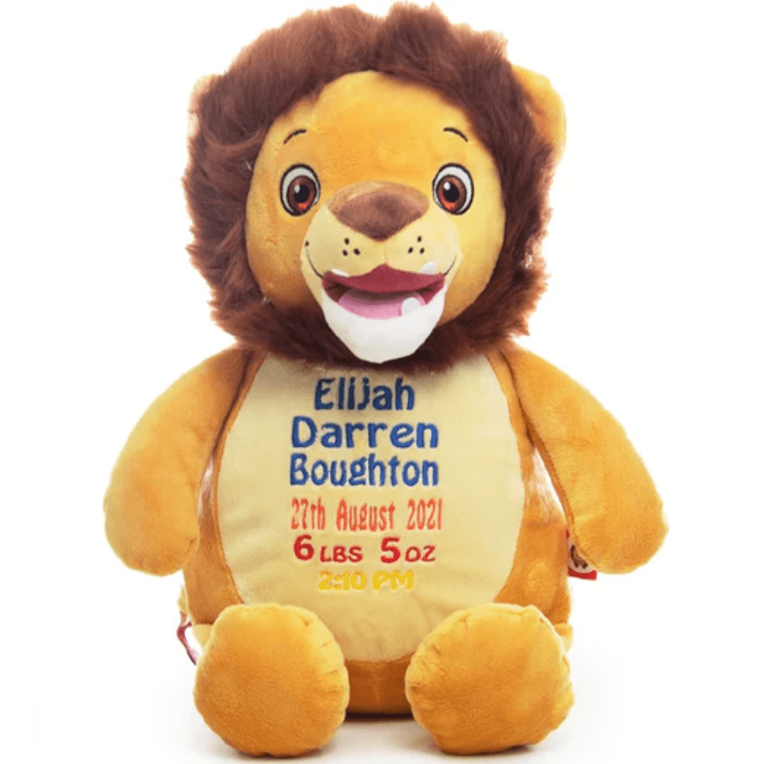 Numbutu Lion - Cubbies Embroidered Plush Animals-Cubbies
