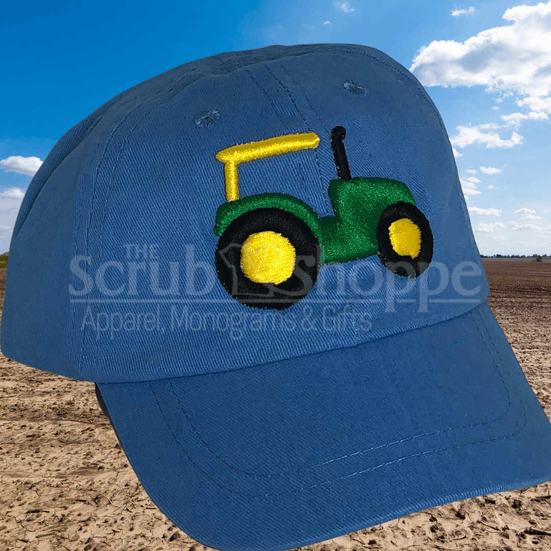 3D Tractor Embroidered Toddler Cap-The Scrub Shoppe