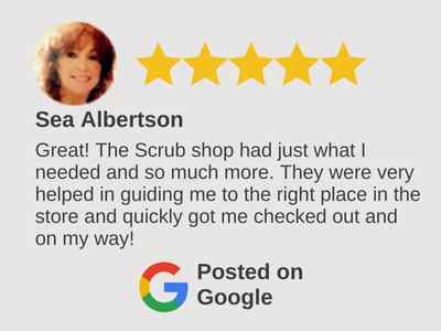 Google Reviews of The Scrub Shoppe