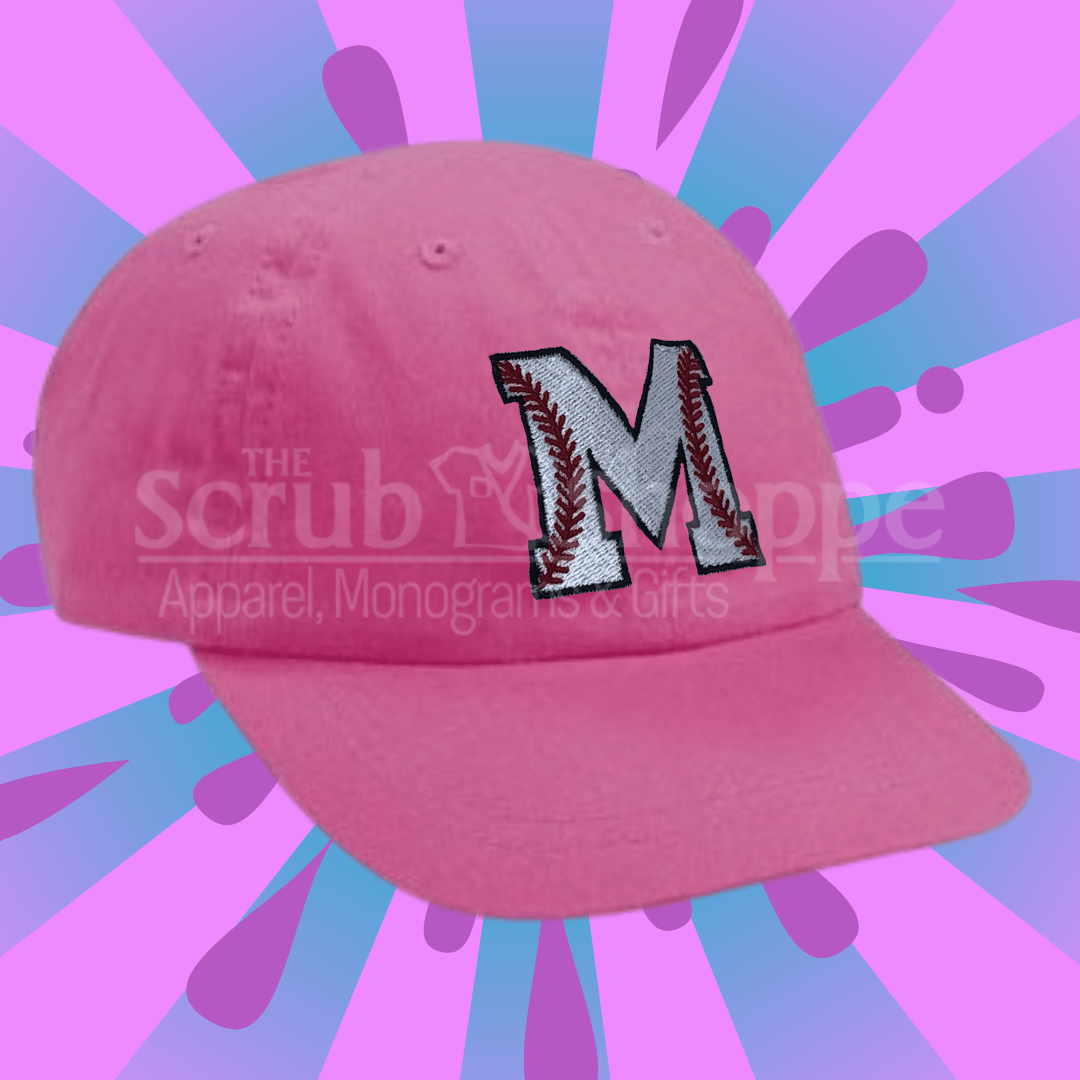 Baseball/Softball Font Embroidered Toddler Cap-The Scrub Shoppe