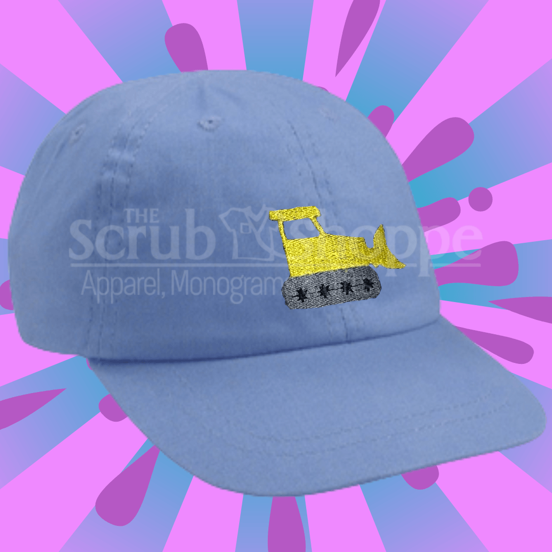 Bulldozer Embroidered Toddler Cap-The Scrub Shoppe
