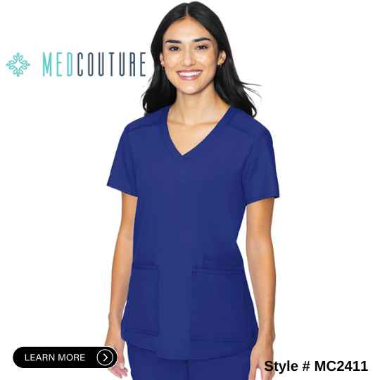 Med Couture Insight V Neck Top