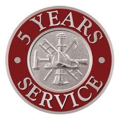  5 Year Service Pin Silver-Derks Uniforms