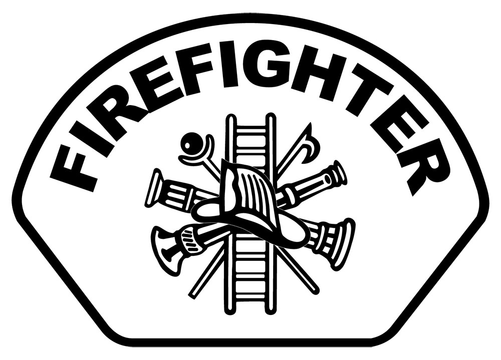 Firefighter - Front Helmet Decal-