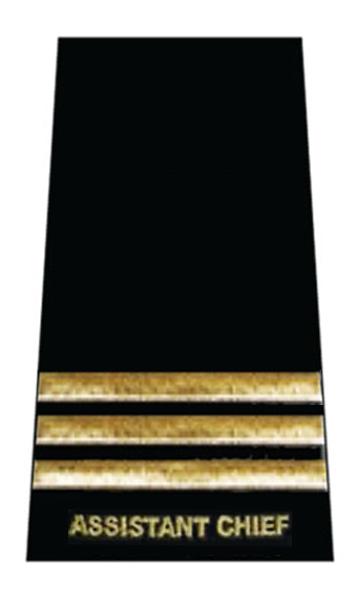  Assistant Chief 3 Gold Bars Slip-On-Derks Uniforms