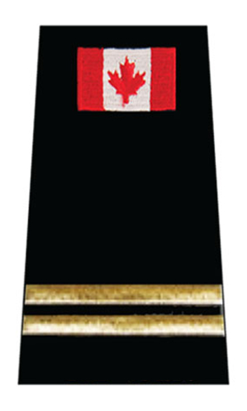 2 Gold Bars + Flag Slip-On-Derks Uniforms