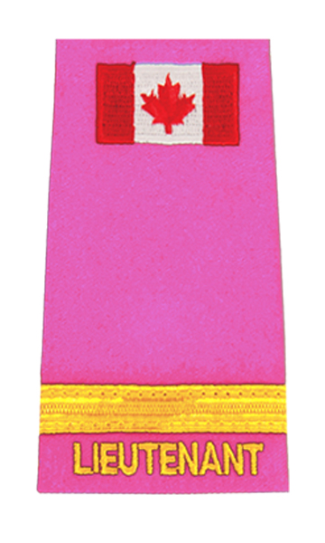 Lieutenant 1 Braid Slip-On with Canadian Flag-Derks Uniforms