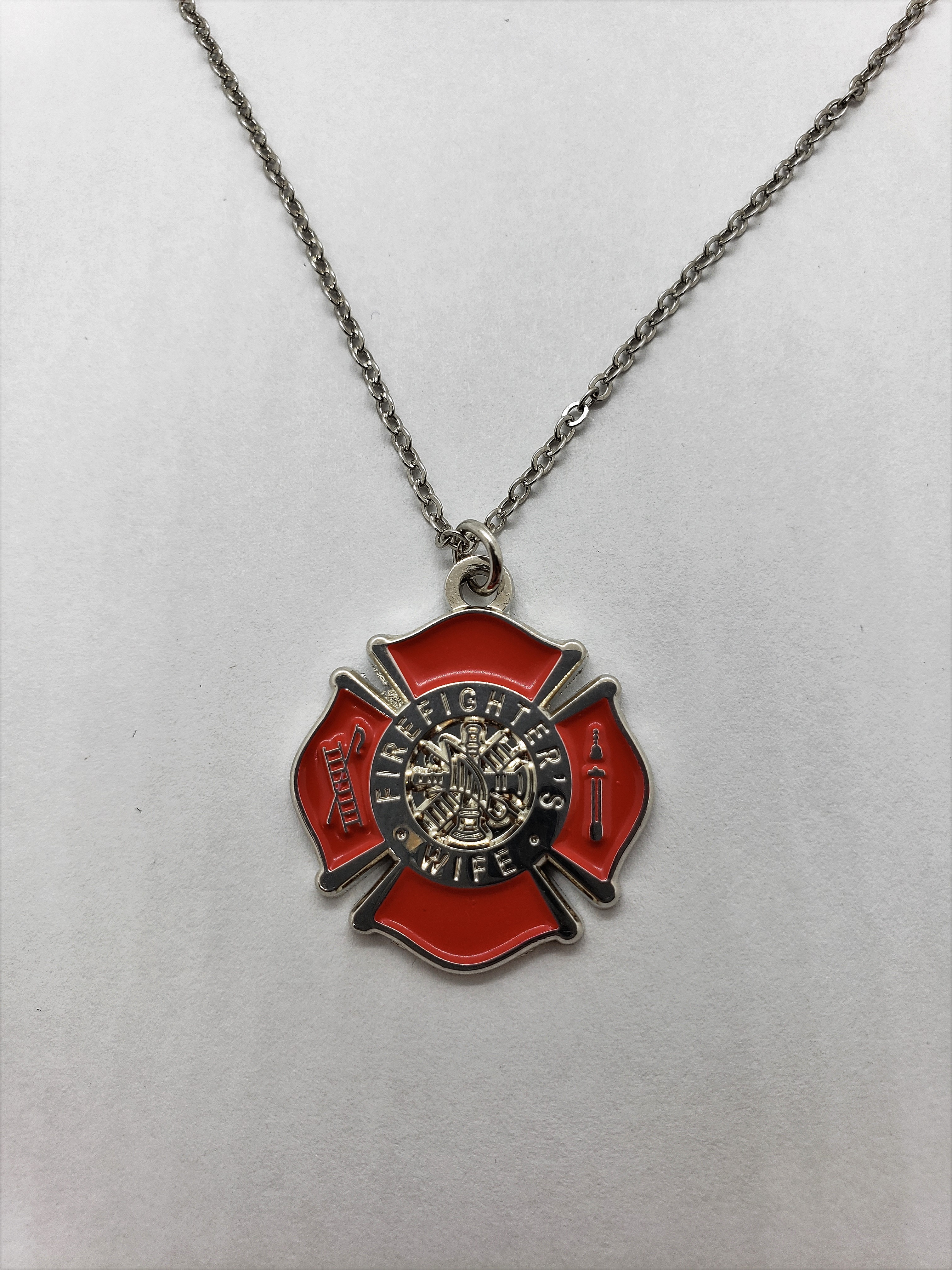 Firefighter&#8216;s Wife Maltese Necklace-