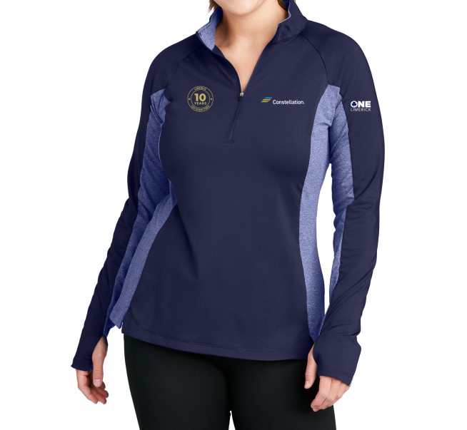 Sport-Tek Ladies Sport-Wick Stretch Contrast 1/4-Zip Pullover - Ladies-Sport-Tek